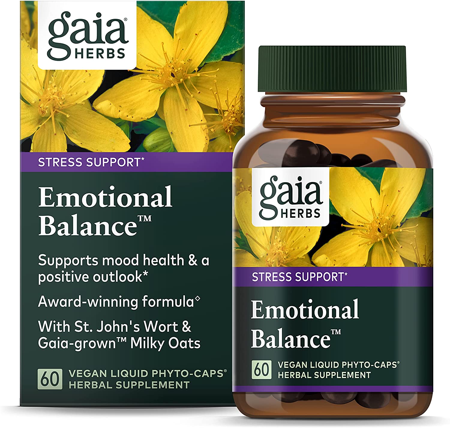 Gaia Herbs Emotional Balance 60 Vegan Capsules